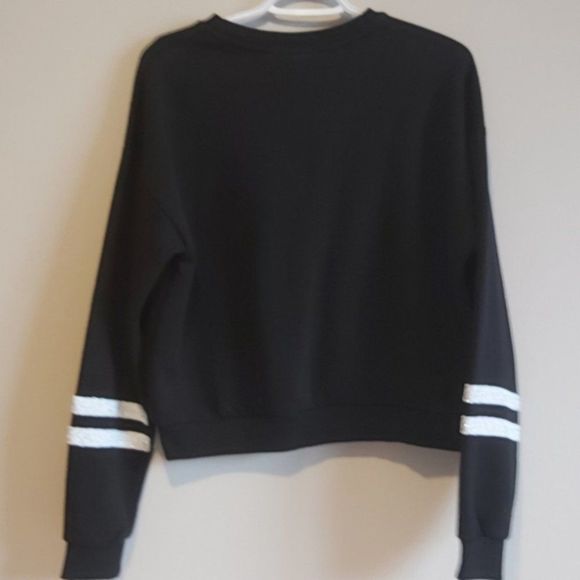 Forever 21 Black Chill Sweater Sweatshirt M - Picture 6 of 9